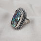 Handmade Abalone Shell 925 Sterling Silver Ring | Boho Ocean Jewelry