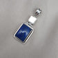 Lapis Lazuli & Mother of Pearl Pendant: 925 Sterling Silver Boho Necklace