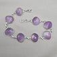 Amethyst 925 Sterling Silver Bracelet Handmade Natural Gemstone