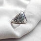 Amethyst Plaster Ring: Handmade 925 Sterling Silver Statement Jewelry
