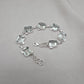 925 Sterling Silver Green Amethyst Bracelet Elegant Minimal Jewelry Gift for Her