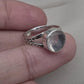 Rose Quartz 925 Sterling Silver Ring: Handmade Boho Gemstone Jewelry