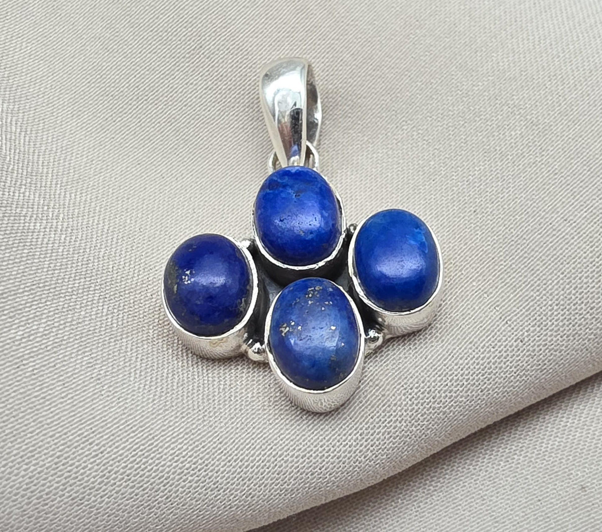 Lapis Lazuli Pendant 925 Sterling Silver Pendant, Handmade Blue Gemstone Jewelry, Gift for Her