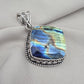 925 Sterling Silver Natural Multi Labradorite Pendant Cushion Shape Flashy Labradorite Handmade Gemstone Jewelry