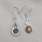 Unakite Dangle Earrings: 925 Sterling Silver, Boho Healing Stone