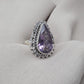 Amethyst Ring 925 Sterling Silver Natural Purple Gemstone Ring Handmade Jewelry February Birthstone