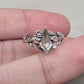 925 SOLID STERLING SILVER NATURAL GREEN AMETHYST GEMSTONE HANDMADE RING, BRIDAL RING ALL SIZES AVAILABLE