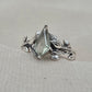 925 SOLID STERLING SILVER NATURAL GREEN AMETHYST GEMSTONE HANDMADE RING, BRIDAL RING ALL SIZES AVAILABLE