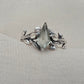 925 SOLID STERLING SILVER NATURAL GREEN AMETHYST GEMSTONE HANDMADE RING, BRIDAL RING ALL SIZES AVAILABLE