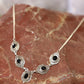 925 SOLID STERLING SILVER NATURAL BLACK ONYX HANDMADE NECKLACE,18 INCHES