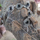 925 SOLID STERLING SILVER NATURAL BLACK ONYX HANDMADE NECKLACE,18 INCHES
