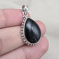 Black Onyx 925 Sterling Silver Pendant Protection Gemstone Necklace Healing Crystal Jewelry Gift