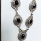 925 SOLID STERLING SILVER NATURAL BLACK ONYX HANDMADE NECKLACE,18 INCHES