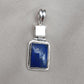 Lapis Lazuli & Mother of Pearl Pendant: 925 Sterling Silver Boho Necklace
