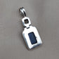 Lapis Lazuli & Mother of Pearl Pendant: 925 Sterling Silver Boho Necklace