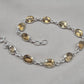 925 Sterling Silver Citrine Bracelet Yellow Gemstone Jewelry November Birthstone Gift for Her
