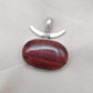 Red Tiger Eye Sterling Silver Pendant: Handmade Root Chakra Necklace