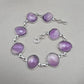 Amethyst 925 Sterling Silver Bracelet Handmade Natural Gemstone