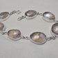 925 Sterling Silver Ametrine Bracelet Natural Faceted Gemstone Jewelry Adjustable Bracelet