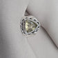 Lemon Quartz 925 Sterling Silver Ring: Handmade Boho Gemstone Jewelry