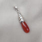 Red Onyx Sterling Silver Pendant: Handmade Healing Crystal Necklace