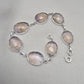 925 Sterling Silver Ametrine Bracelet Natural Faceted Gemstone Jewelry Adjustable Bracelet