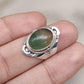 Fluorite Sterling Silver Ring: Green-Gold Crystal, Boho Healing Jewelry