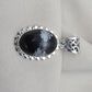 Snowflake Obsidian Pendant 925 Sterling Silver Protection Gemstone Necklace Courage Jewelry