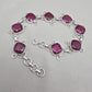 Ruby Bracelet 925 Sterling Silver Red Gemstone Jewelry