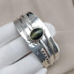 Cat's Eye Sterling Silver Cuff Bangle: Handmade Boho Jewelry