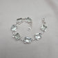 925 Sterling Silver Green Amethyst Bracelet Elegant Minimal Jewelry Gift for Her
