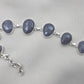 925 Sterling Silver Blue Sapphire Bracelet Faceted Sapphire Jewelry September Birthstone