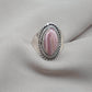 Rhodochrosite 925 Sterling Silver Ring Marquise Gemstone Boho Statement Ring Crystal Jewelry