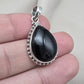 Black Onyx 925 Sterling Silver Pendant Protection Gemstone Necklace Healing Crystal Jewelry Gift