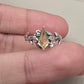925 SOLID STERLING SILVER NATURAL CITRINE GEMSTONE HANDMADE RING, LEAF DEGISN BRIDAL RING ALL SIZES AVAILABLE