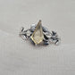 925 SOLID STERLING SILVER NATURAL CITRINE GEMSTONE HANDMADE RING, LEAF DEGISN BRIDAL RING ALL SIZES AVAILABLE