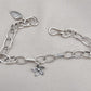 Sterling Silver Charm Bracelet: Leaf, Shell & Flower Charms - Handmade