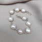 Mother of Pearl 925 Sterling Silver Bracelet: Bezel Set Gemstone Jewelry