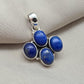 Lapis Lazuli Pendant 925 Sterling Silver Pendant, Handmade Blue Gemstone Jewelry, Gift for Her