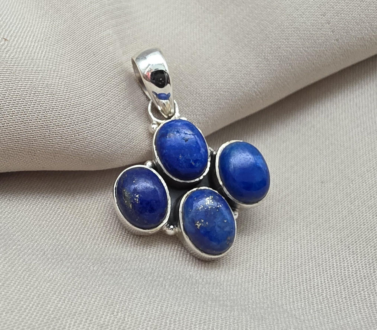 Lapis Lazuli Pendant 925 Sterling Silver Pendant, Handmade Blue Gemstone Jewelry, Gift for Her