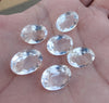 AAA+ QUALITY NATURAL CRYSTAL QUARTZ OVAL SHAPE FACETED CUT CALIBRATED GEMSTONES, ALL SIZES AVAILABLE