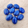 AAA+ QUALITY NATURAL LAPIS LAZULI OVAL SHAPE FLAT BACK CABOCHON CALIBRATED GEMSTONES, ALL SIZES AVAILABLE