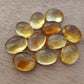 AAA+ QUALITY NATURAL CITRINE CABOCHON OVAL SHAPE CALIBRATED FLAT BACK GEMSTONES, ALL SIZES AVAILABLE