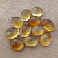 AAA+ QUALITY NATURAL CITRINE CABOCHON OVAL SHAPE CALIBRATED FLAT BACK GEMSTONES, ALL SIZES AVAILABLE