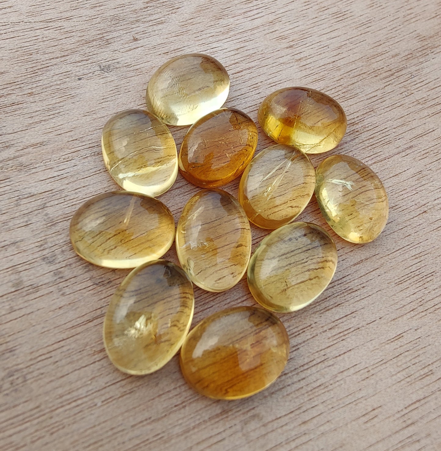 AAA+ QUALITY NATURAL CITRINE CABOCHON OVAL SHAPE CALIBRATED FLAT BACK GEMSTONES, ALL SIZES AVAILABLE