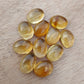 AAA+ QUALITY NATURAL CITRINE CABOCHON OVAL SHAPE CALIBRATED FLAT BACK GEMSTONES, ALL SIZES AVAILABLE