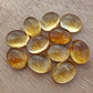 AAA+ QUALITY NATURAL CITRINE CABOCHON OVAL SHAPE CALIBRATED FLAT BACK GEMSTONES, ALL SIZES AVAILABLE