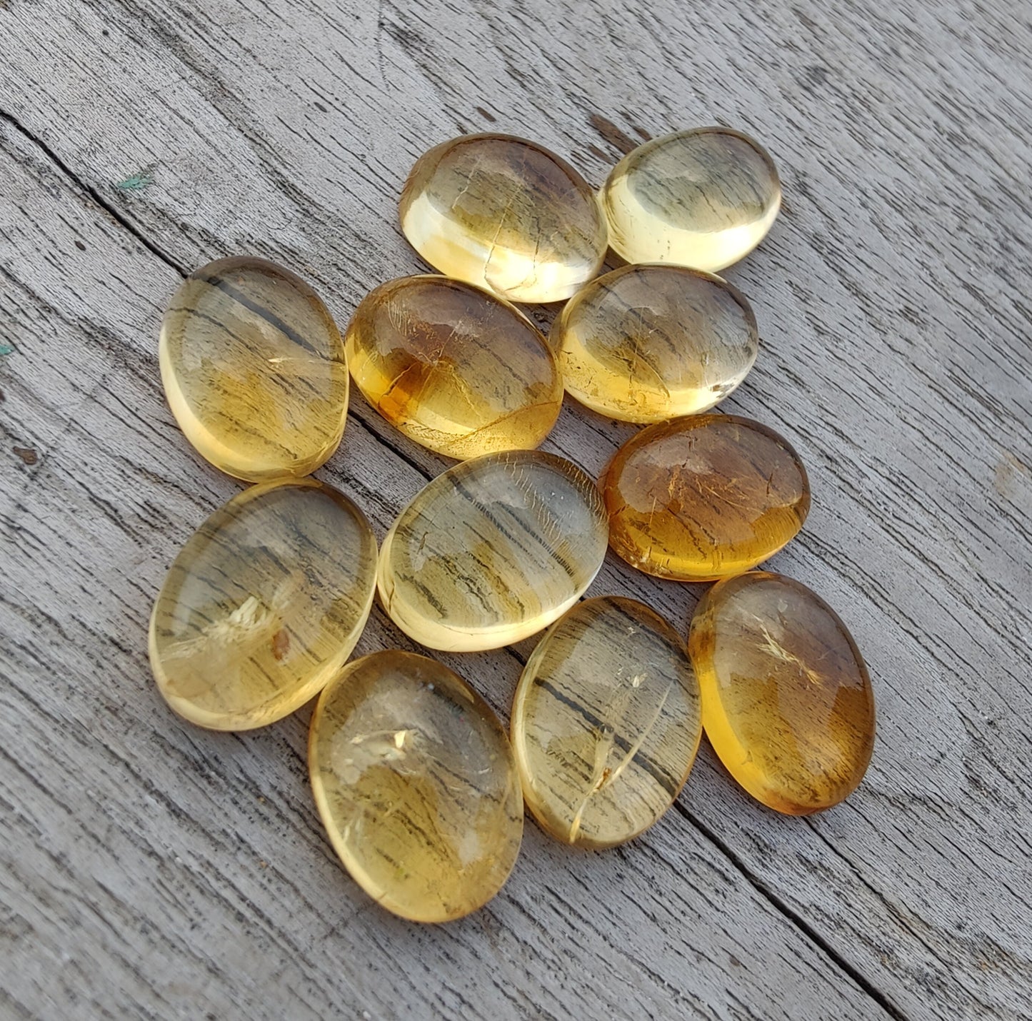 AAA+ QUALITY NATURAL CITRINE CABOCHON OVAL SHAPE CALIBRATED FLAT BACK GEMSTONES, ALL SIZES AVAILABLE