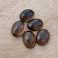 NATURAL SMOKY QUARTZ OVAL SHAPE CABOCHON FLAT BACK CALIBRATED WHOLESALE GEMSTONES, ALL SIZES AVAILABLE
