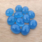 AAA+ QUALITY NATURAL BLUE CHALCEDONY OVAL SHAPE FLAT BACK CABOCHON CALIBRATED GEMSTONES, ALL SIZES AVAILABLE